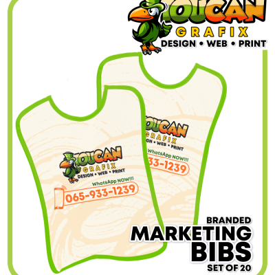 BRANDED BIBS (Per set of 20)