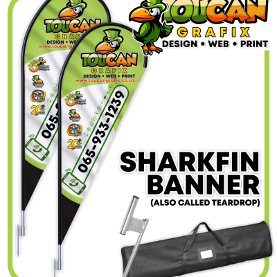 SHARKFIN BANNERS - Per set of 2