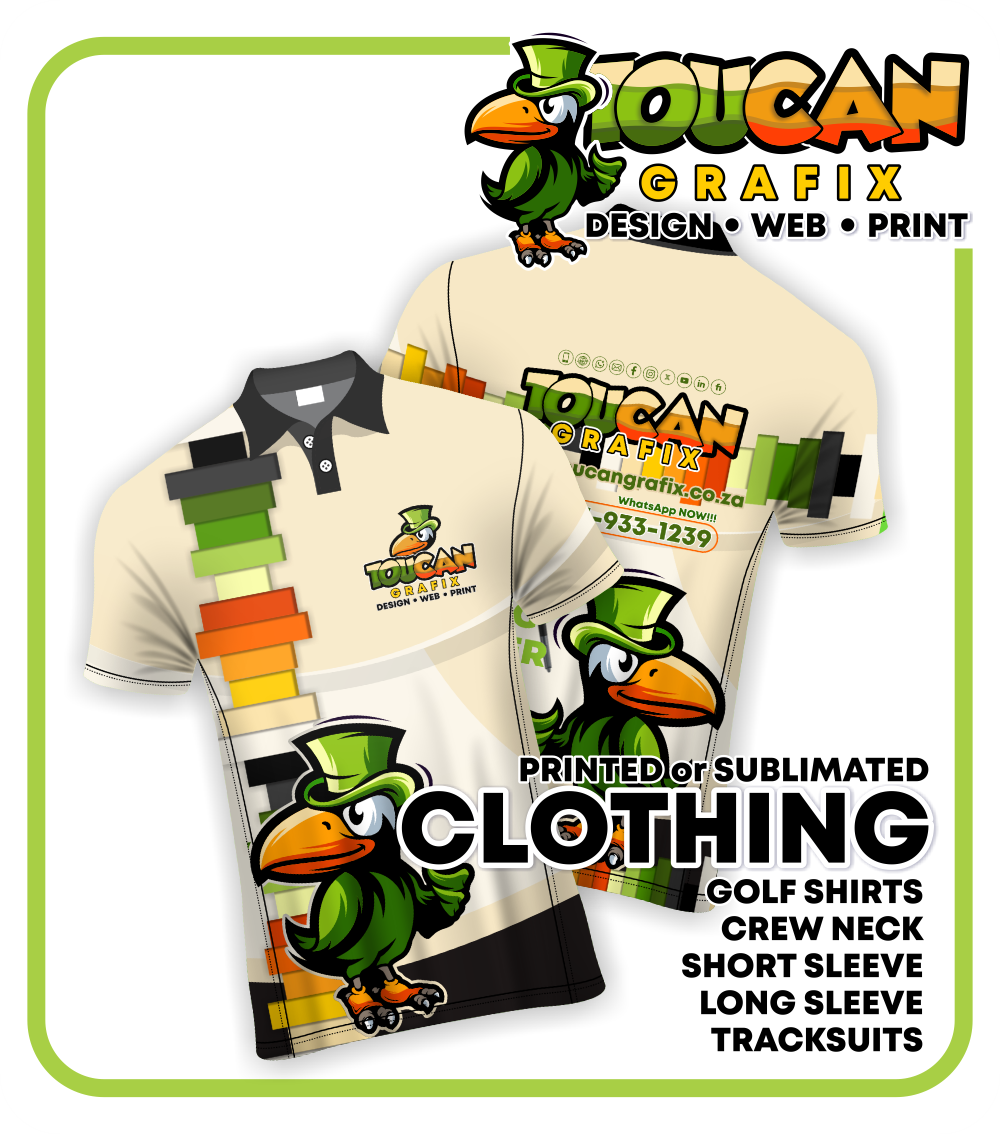 SUBLIMATED GOLF SHIRTS - SHORT SLEEVE